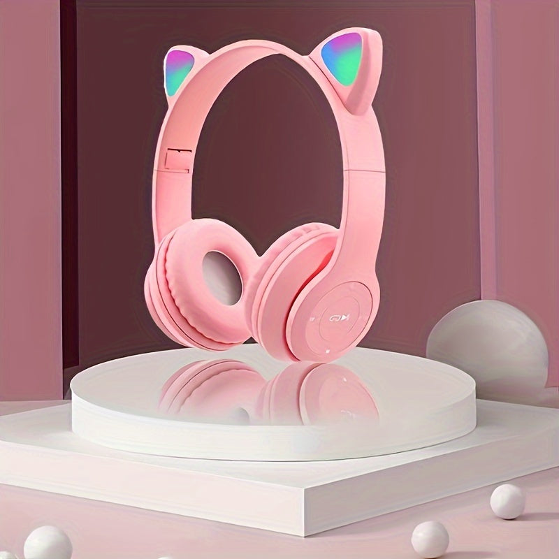 Fones de Ouvido Sem Fio LED Dobráveis – Conforto e Estilo para Jogos