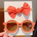 Conjunto Infantil 2pcs - Óculos de Moda e Tiara Fofa para Festas e Fotos