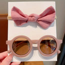 Conjunto Infantil 2pcs - Óculos de Moda e Tiara Fofa para Festas e Fotos