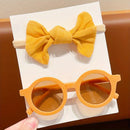 Conjunto Infantil 2pcs - Óculos de Moda e Tiara Fofa para Festas e Fotos