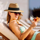 Chapéu de Palha Unissex - Estilo Panamá Clássico para o Verão