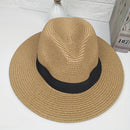 Chapéu de Palha Unissex - Estilo Panamá Clássico para o Verão