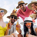 Chapéu de Palha Unissex - Estilo Panamá Clássico para o Verão