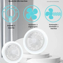 ﻿ ClimaLuz™ – Ventilador de Teto 2 em 1 com Luz LED [Frescor e Iluminação Inteligente com Controle Remoto]