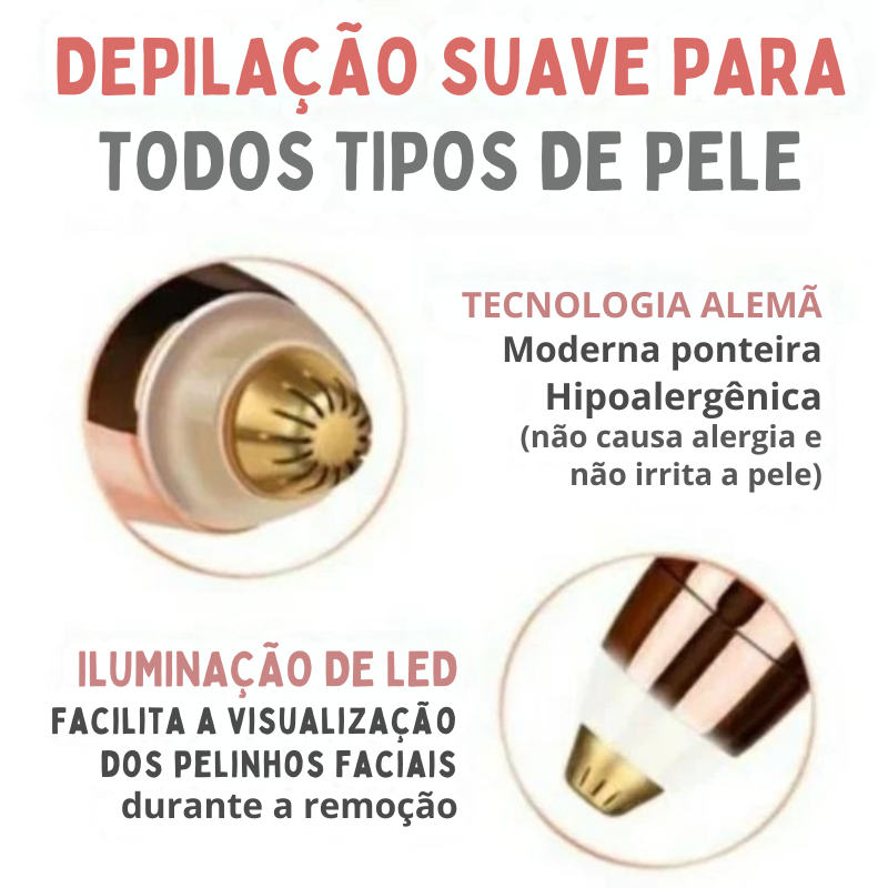BrowSmooth™ – Caneta Depiladora Elétrica USB [Sobrancelhas Definidas Sem Dor]