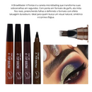 BrowMaster 4 Pontas – Caneta Microblading para Sobrancelhas [Efeito Tatuagem Natural e Duradouro]**