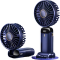 FoldBreeze Mini Fan – Ventilador Portátil Recarregável com 5 Velocidades e Suporte