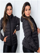 ThermaLux – Jaqueta Bobojaco Feminina c/ Capuz Removível Preta