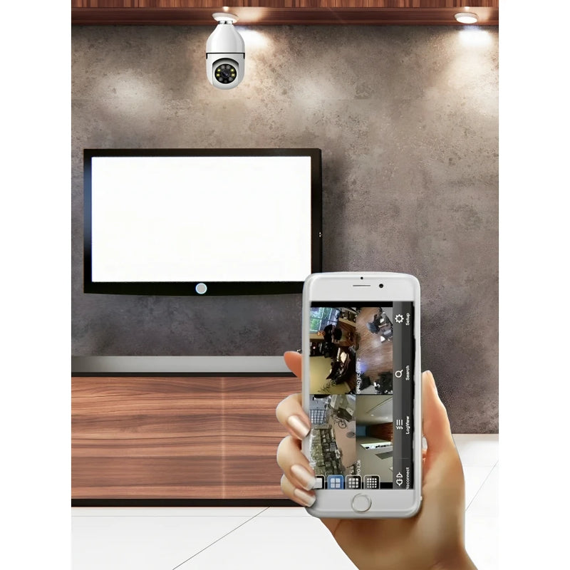 CamLuz 360º – Lâmpada com Câmera Wi-Fi Full HD [Segurança Invisível e Inteligente]