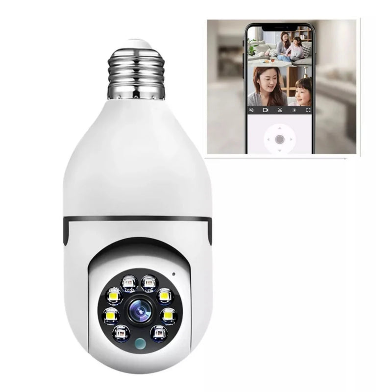 CamLuz 360º – Lâmpada com Câmera Wi-Fi Full HD [Segurança Invisível e Inteligente]