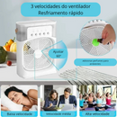 CoolBreeze Pro – Mini Ar-Condicionado 3 em 1 com Umidificador e Luz Noturna LED