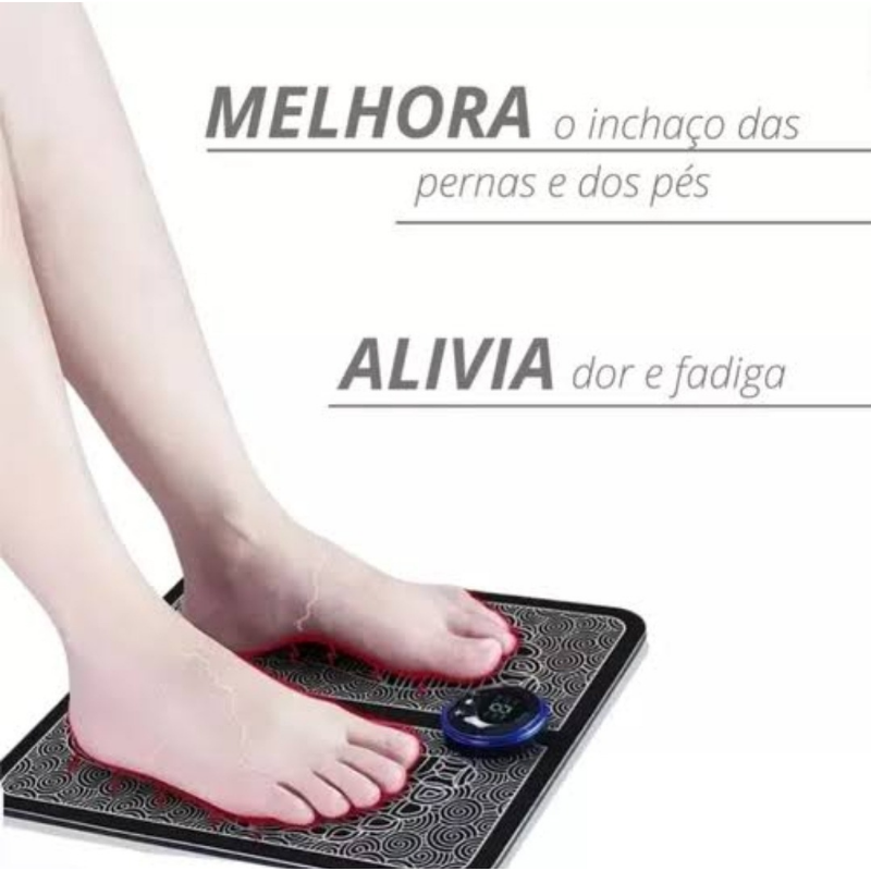 RelaxFlex EMS Foot Massager – Alívio Elétrico para Cãibras e Pés Inchados