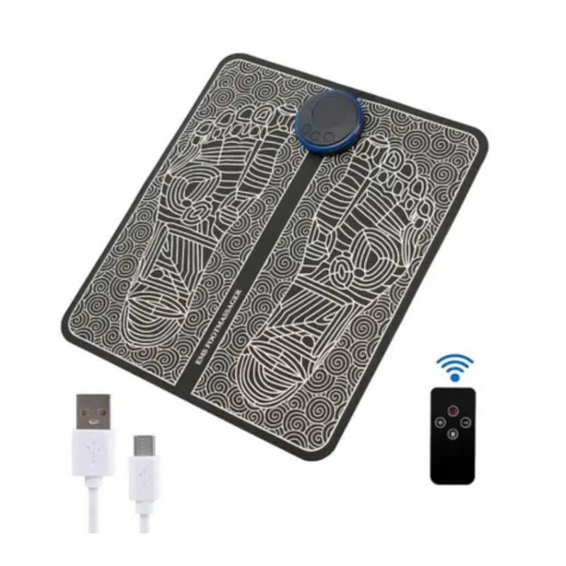 RelaxFlex EMS Foot Massager – Alívio Elétrico para Cãibras e Pés Inchados