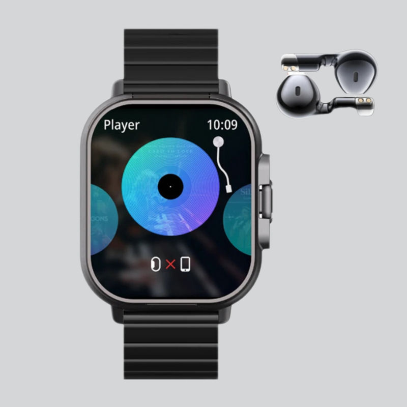 DualTech 2024 – Smartwatch 2 em 1 com Fone Bluetooth e Monitoramento GPS