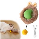 FelineFun – Bola Rolante Automática com Cauda Falsa para Gatos e Cães