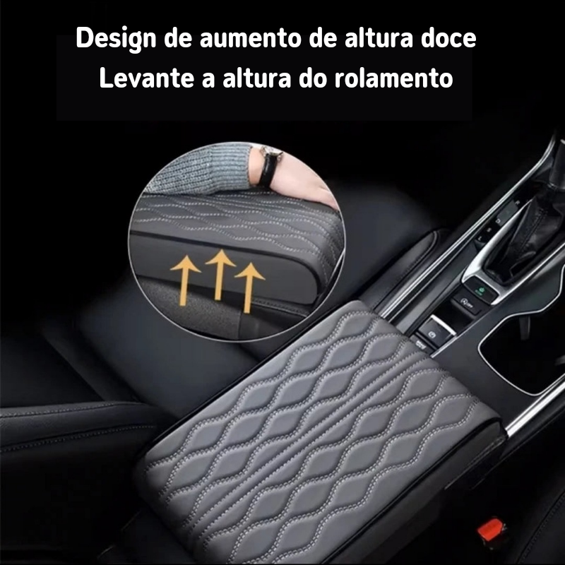 Almofada de Apoio de Braço 5CM – Conforto e Estilo para o Console do Carro