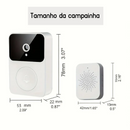 Campainha de Vídeo Wi-Fi – Câmera HD, Visão Noturna e Áudio de 2 Vias
