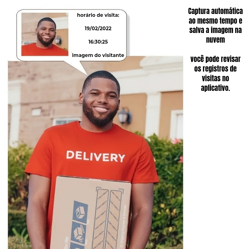 Campainha de Vídeo Wi-Fi – Câmera HD, Visão Noturna e Áudio de 2 Vias