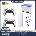 M15 Retro Game Stick – 64GB, 20.000+ Jogos, 4K HD, Emuladores GBA e PS1
