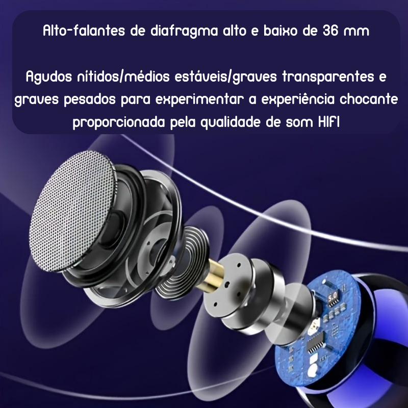 M3 Flash – Alto-falante Portátil com Subwoofer e Bateria Recarregável