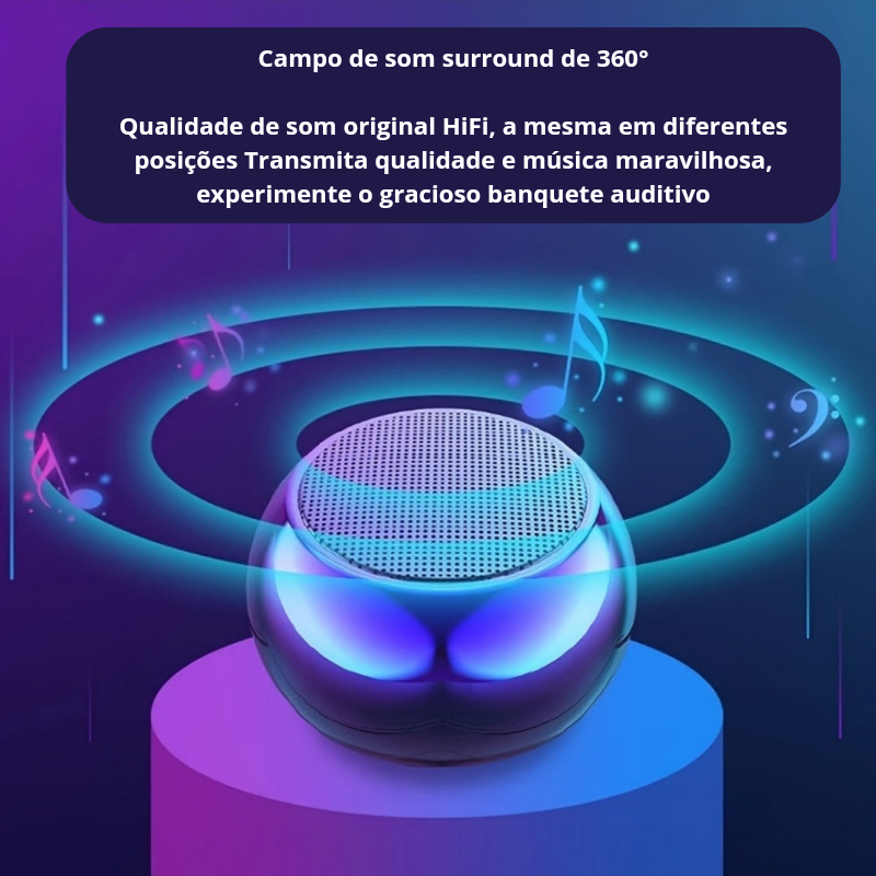 M3 Flash – Alto-falante Portátil com Subwoofer e Bateria Recarregável