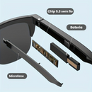 Óculos Inteligentes Bluetooth 5.3 – Áudio HIFI com Microfone e Controle Touch