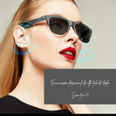 Óculos Inteligentes Bluetooth 5.3 – Áudio HIFI com Microfone e Controle Touch