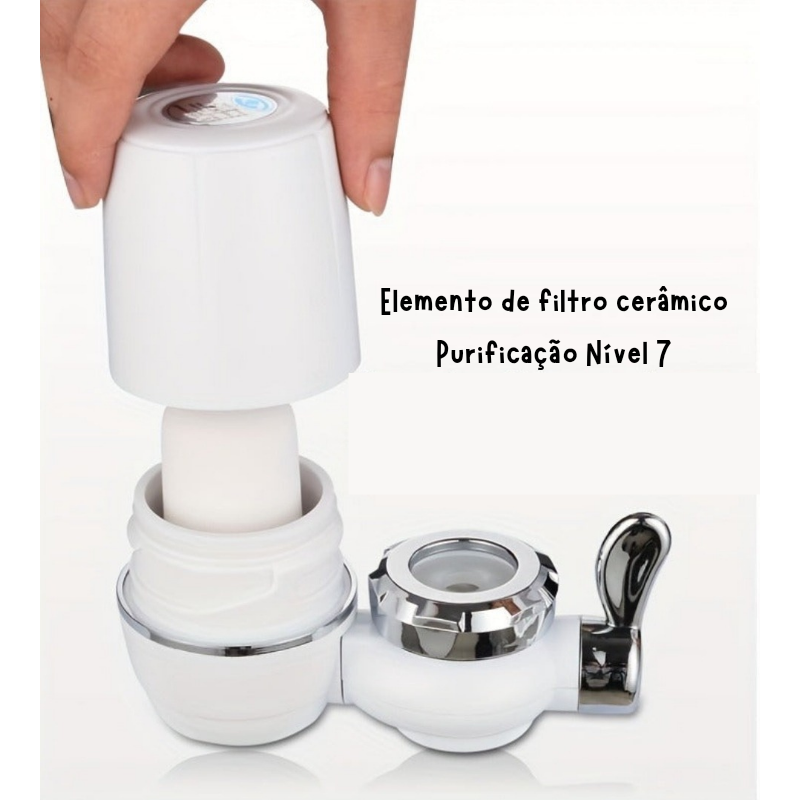 Purificador de Água de Torneira – Filtro de Cerâmica para Água Pura e Segura