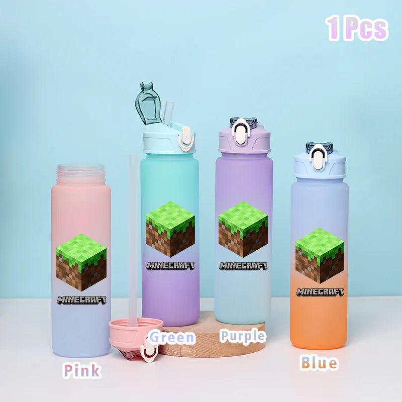 BlockBottle™ – Garrafa de Água Minecraft 900ml [Divertida, Leve e à Prova de Vazamentos]