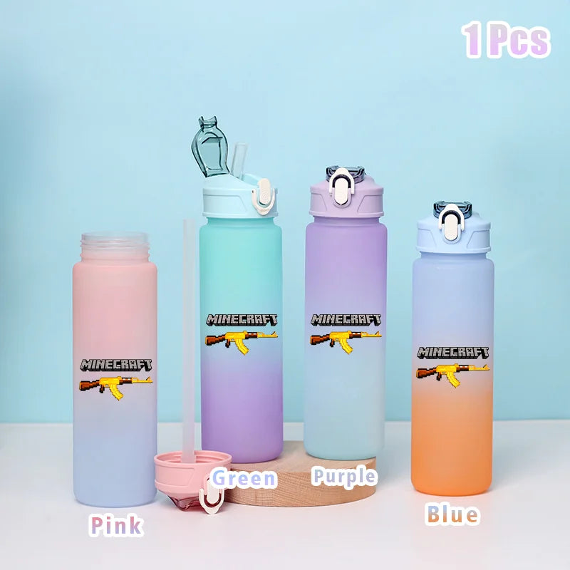 BlockBottle™ – Garrafa de Água Minecraft 900ml [Divertida, Leve e à Prova de Vazamentos]