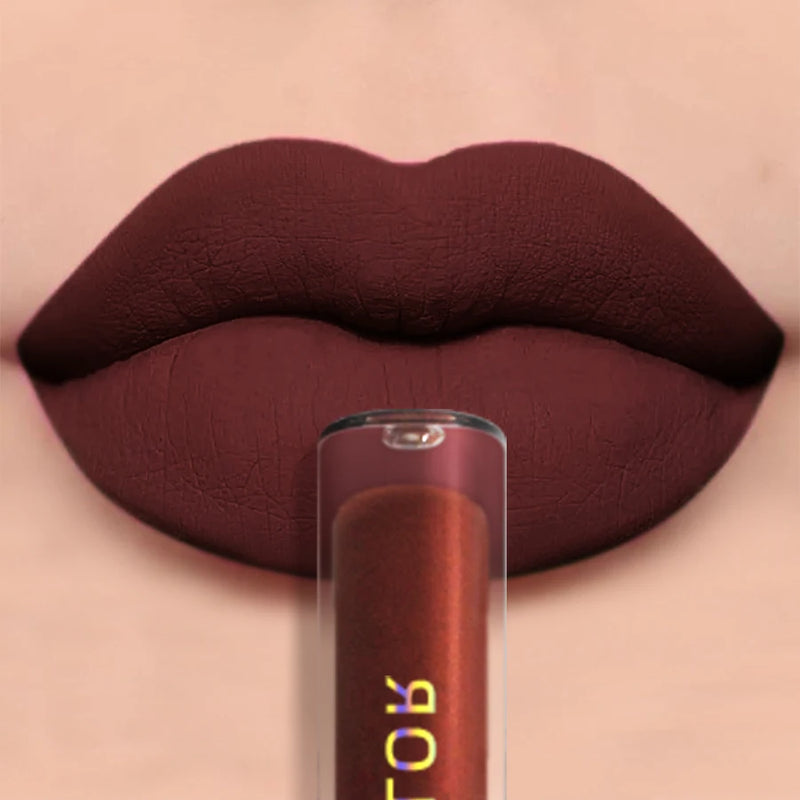VelvetMatte Lip Gloss – Batom Líquido 19 Cores [Lábios Intensos e à Prova d'Água]