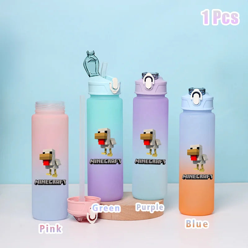 BlockBottle™ – Garrafa de Água Minecraft 900ml [Divertida, Leve e à Prova de Vazamentos]