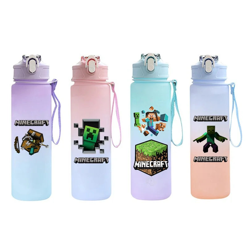 BlockBottle™ – Garrafa de Água Minecraft 900ml [Divertida, Leve e à Prova de Vazamentos]
