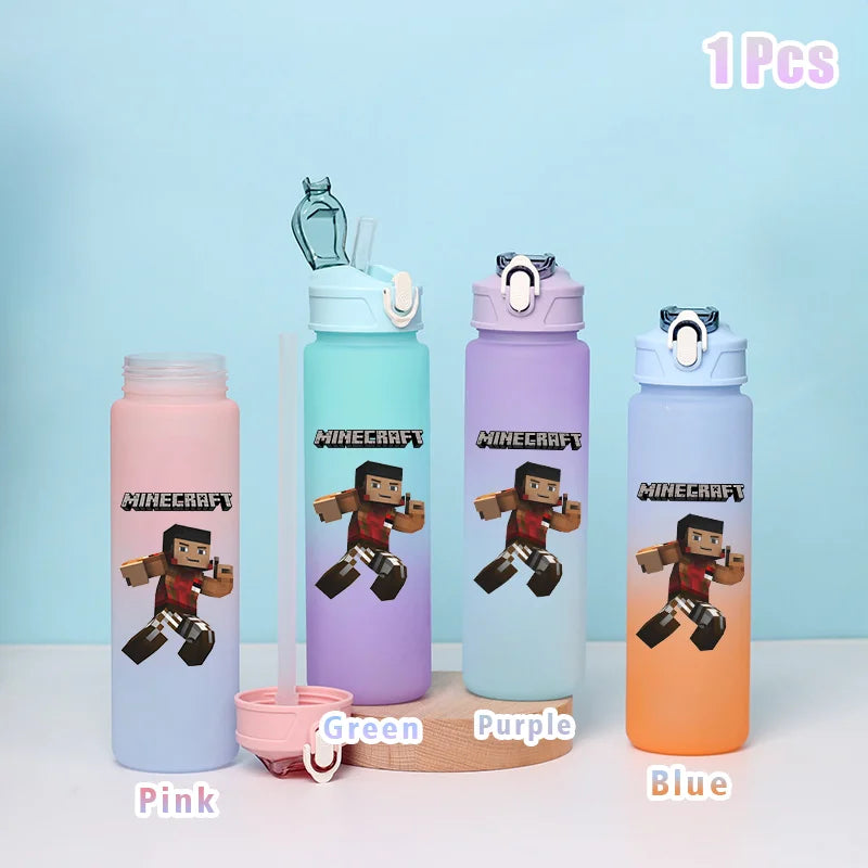 BlockBottle™ – Garrafa de Água Minecraft 900ml [Divertida, Leve e à Prova de Vazamentos]