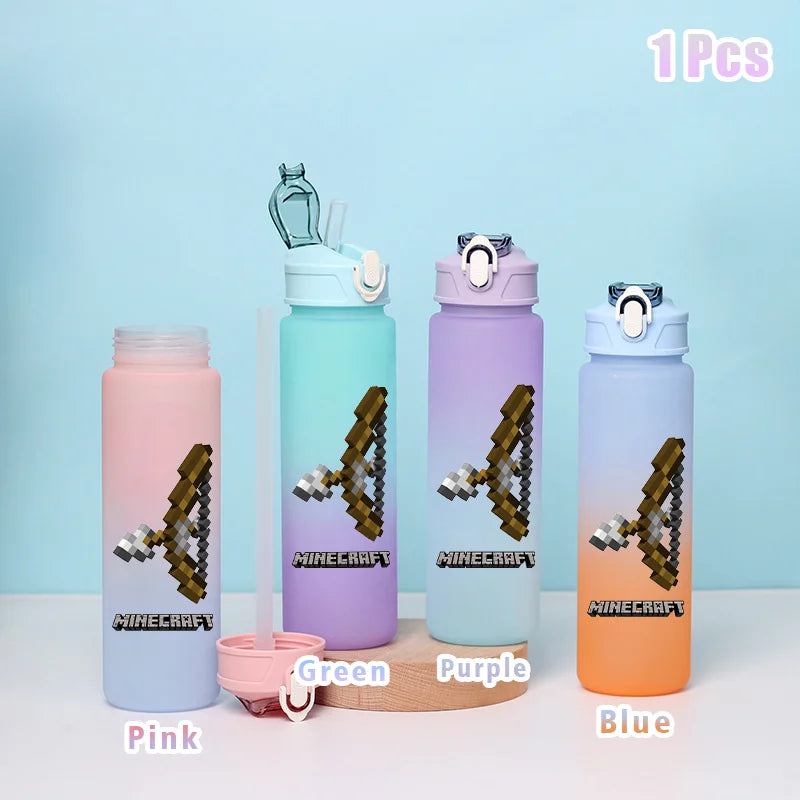BlockBottle™ – Garrafa de Água Minecraft 900ml [Divertida, Leve e à Prova de Vazamentos]