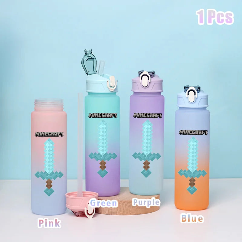 BlockBottle™ – Garrafa de Água Minecraft 900ml [Divertida, Leve e à Prova de Vazamentos]