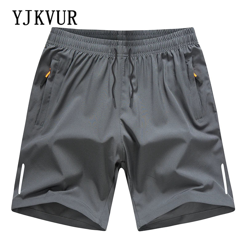 Shorts Masculinos YJKVUR – Treino e Corrida, Tamanhos M-8XL, com Bolsos