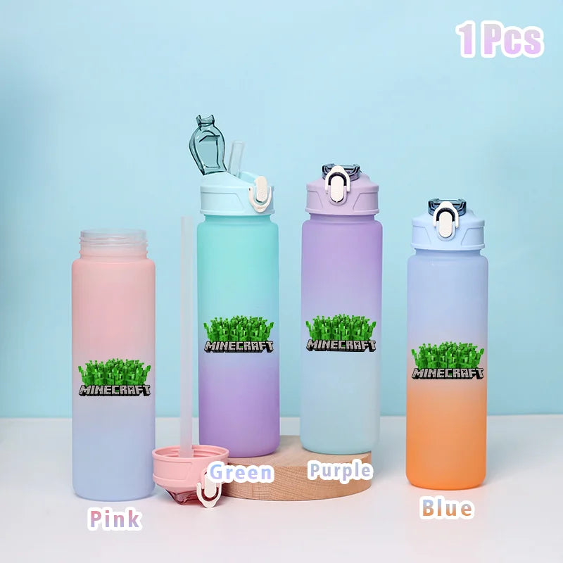 BlockBottle™ – Garrafa de Água Minecraft 900ml [Divertida, Leve e à Prova de Vazamentos]