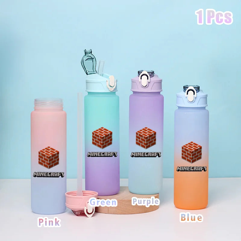 BlockBottle™ – Garrafa de Água Minecraft 900ml [Divertida, Leve e à Prova de Vazamentos]