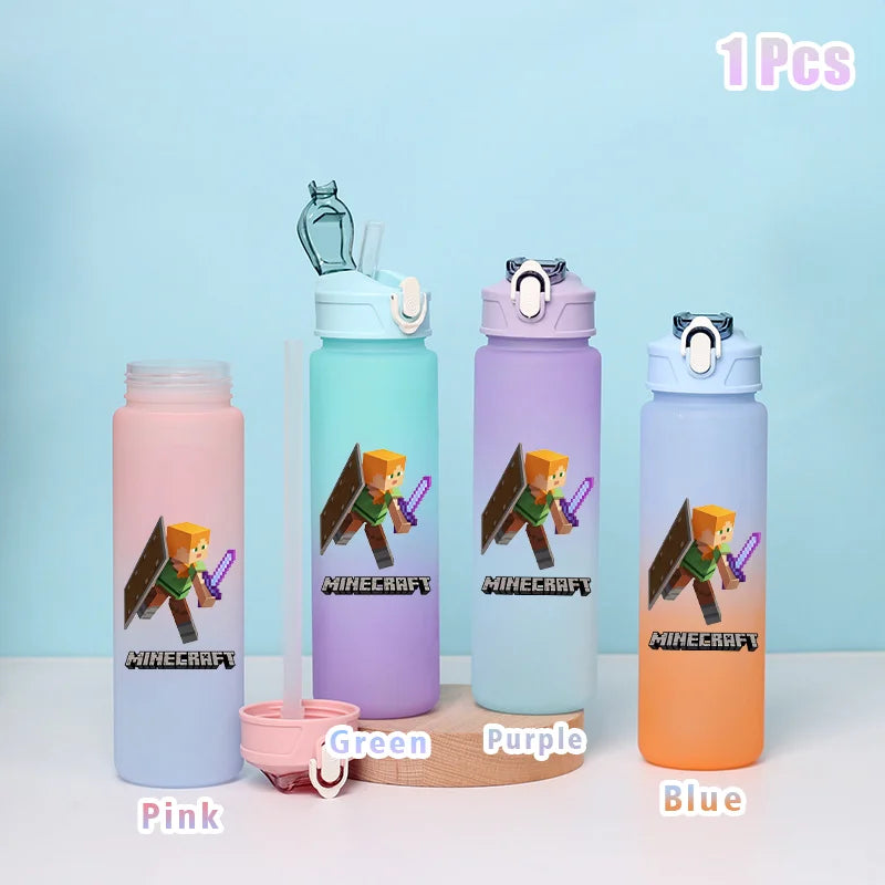 BlockBottle™ – Garrafa de Água Minecraft 900ml [Divertida, Leve e à Prova de Vazamentos]