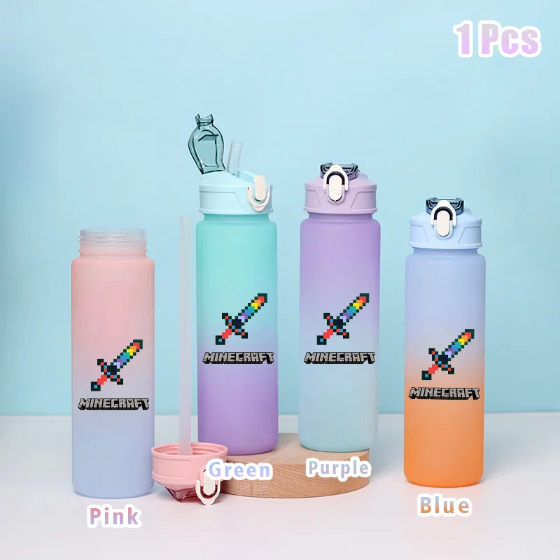 BlockBottle™ – Garrafa de Água Minecraft 900ml [Divertida, Leve e à Prova de Vazamentos]