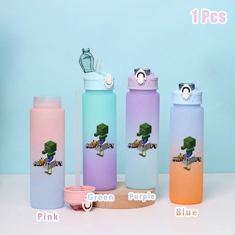 BlockBottle™ – Garrafa de Água Minecraft 900ml [Divertida, Leve e à Prova de Vazamentos]