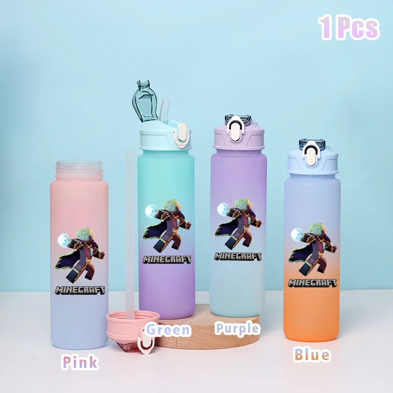 BlockBottle™ – Garrafa de Água Minecraft 900ml [Divertida, Leve e à Prova de Vazamentos]
