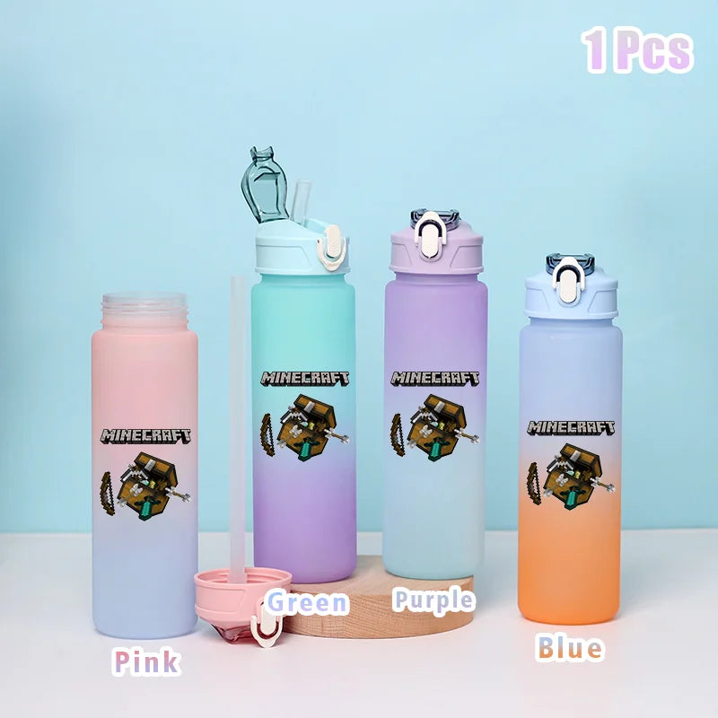 BlockBottle™ – Garrafa de Água Minecraft 900ml [Divertida, Leve e à Prova de Vazamentos]