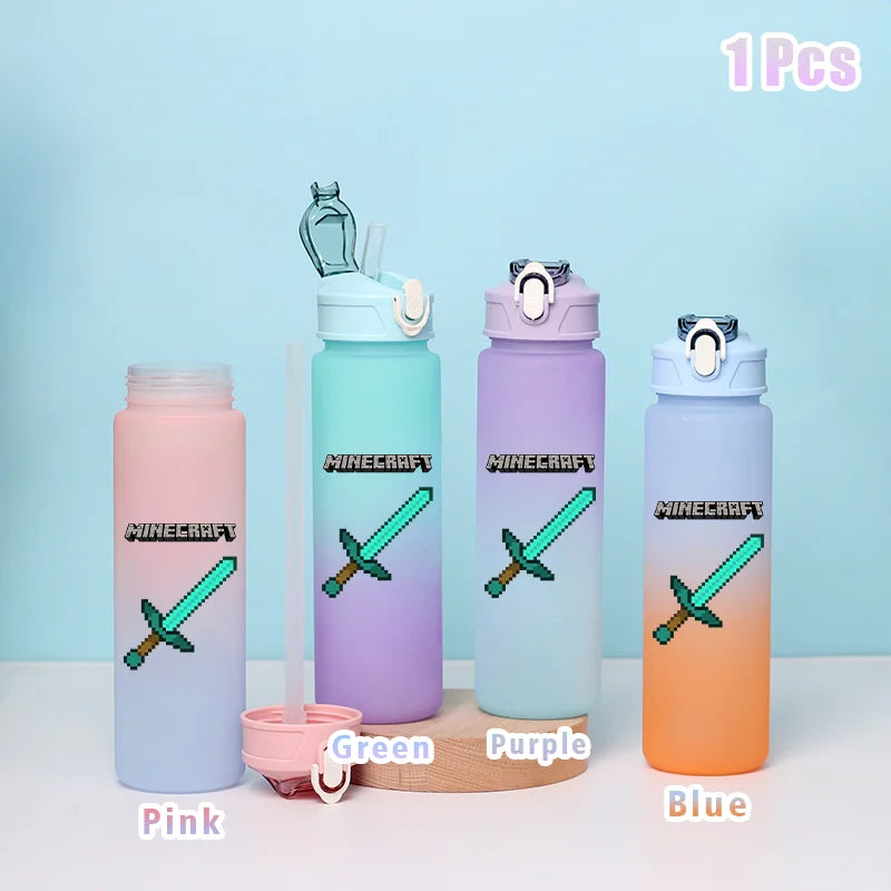 BlockBottle™ – Garrafa de Água Minecraft 900ml [Divertida, Leve e à Prova de Vazamentos]