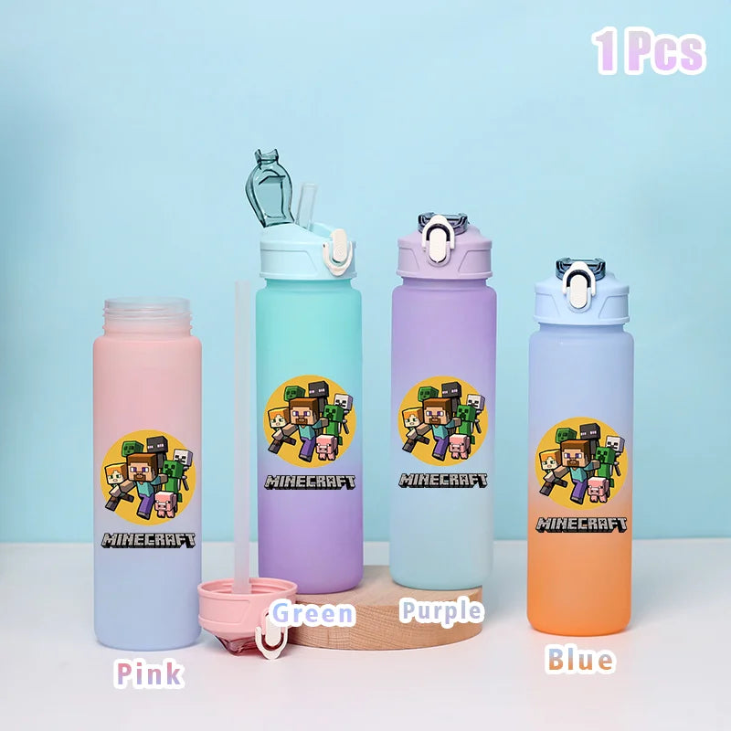 BlockBottle™ – Garrafa de Água Minecraft 900ml [Divertida, Leve e à Prova de Vazamentos]