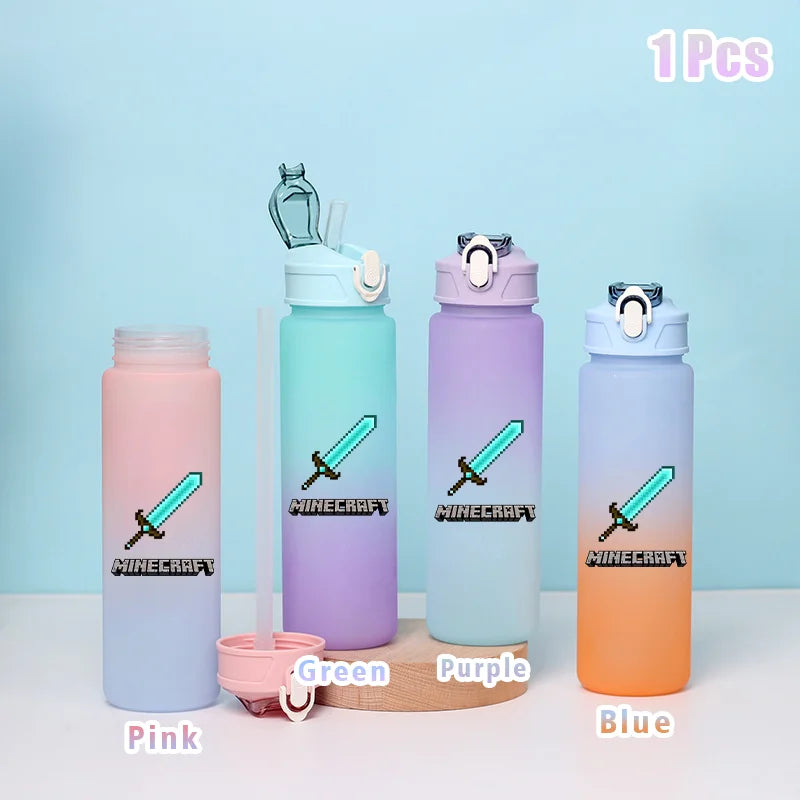 BlockBottle™ – Garrafa de Água Minecraft 900ml [Divertida, Leve e à Prova de Vazamentos]