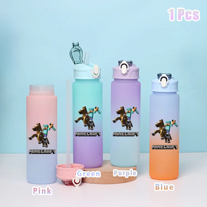 BlockBottle™ – Garrafa de Água Minecraft 900ml [Divertida, Leve e à Prova de Vazamentos]
