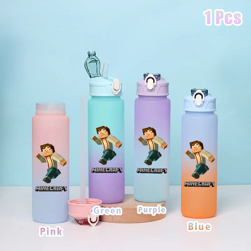 BlockBottle™ – Garrafa de Água Minecraft 900ml [Divertida, Leve e à Prova de Vazamentos]