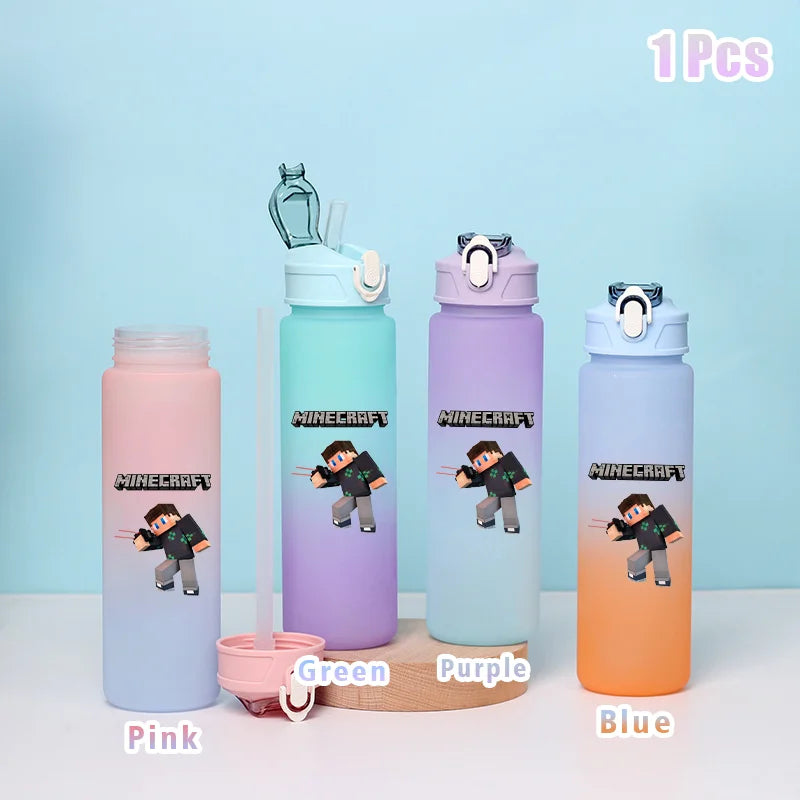 BlockBottle™ – Garrafa de Água Minecraft 900ml [Divertida, Leve e à Prova de Vazamentos]